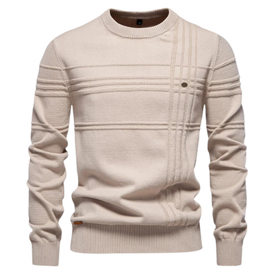 Lars | Stijlvolle herenpullover met ruitdesign