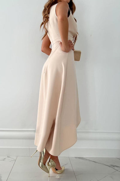 Mandy - Elegante midi jurk met V-hals
