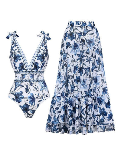 Bloom Set – Badpak met lange rok