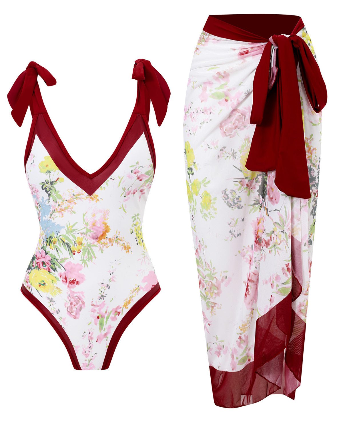 Bloom Set – Badpak met lange rok