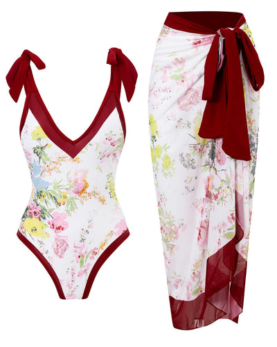 Bloom Set – Badpak met lange rok
