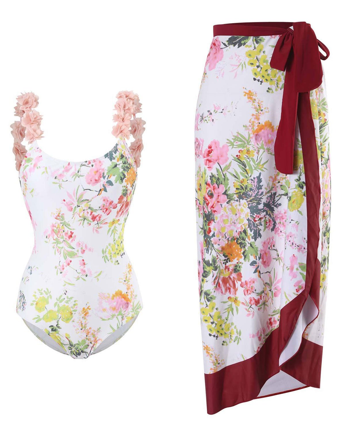 Bloom Set – Badpak met lange rok