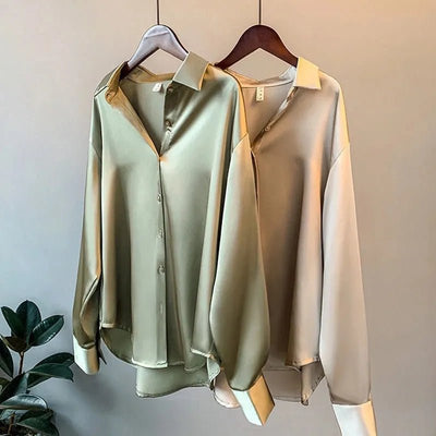 Camicia™ | Satijnen blouse voor dames