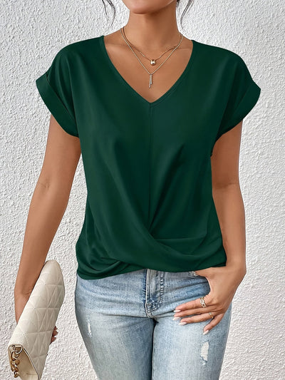 Cleo | Casual T-shirt Met V-Hals (1+1 Gratis)