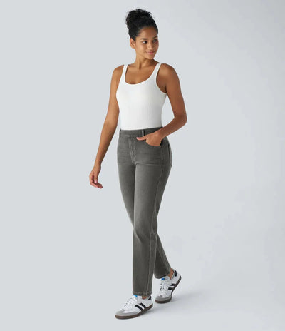 Comfort Fit | Elastische & Comfortabele Broek Met Hoge Taille