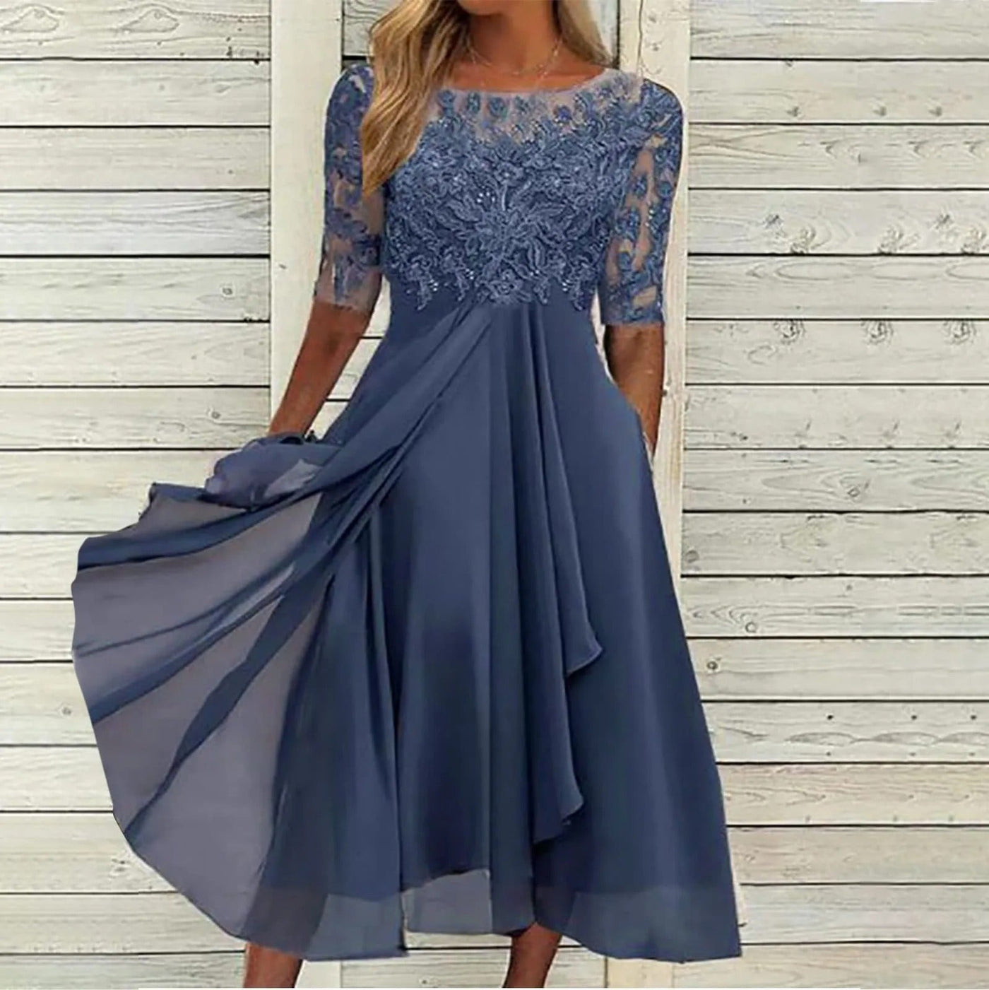 Taryn® | Elegante midi-jurk van kant