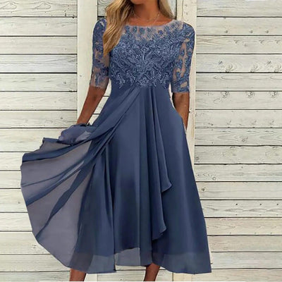Taryn® | Elegante midi-jurk van kant
