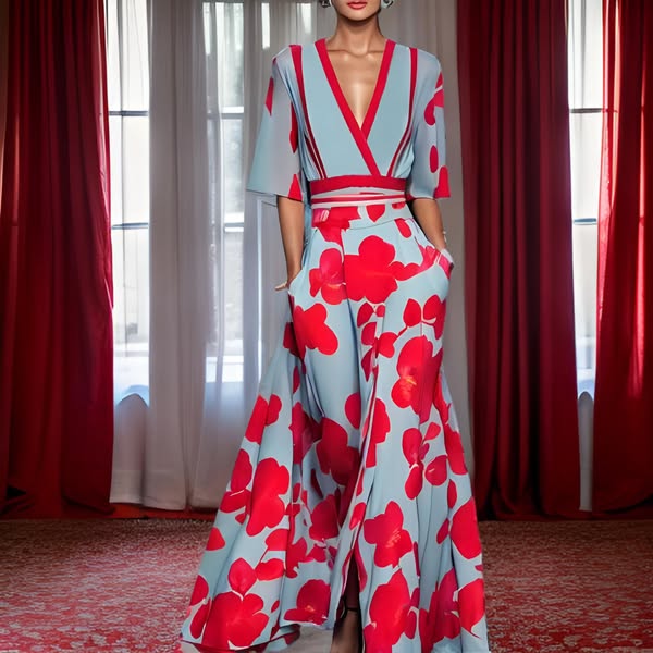 Jamie - Elegante jurk met bloemenmotief