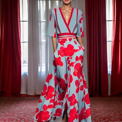 Jamie - Elegante jurk met bloemenmotief