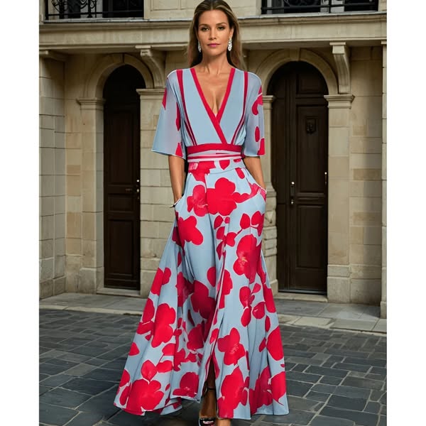 Jamie - Elegante jurk met bloemenmotief