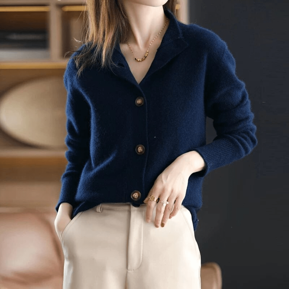Annie™ | Gebreid Kasjmier Vest