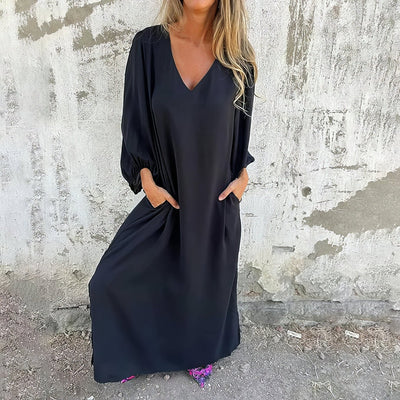 Lisara™ | Lange Boho Jurk met Zakken