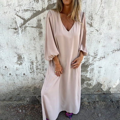 Lisara™ | Lange Boho Jurk met Zakken