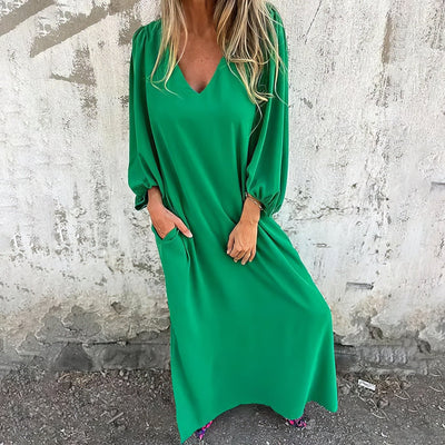 Lisara™ | Lange Boho Jurk met Zakken