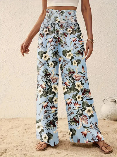 Léonie™ | Luchtige Dames Zomerbroek met Unieke Bloemenprint