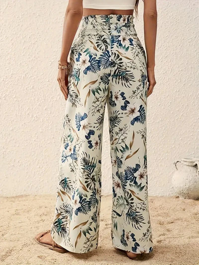 Léonie™ | Luchtige Dames Zomerbroek met Unieke Bloemenprint