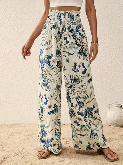 Léonie™ | Luchtige Dames Zomerbroek met Unieke Bloemenprint