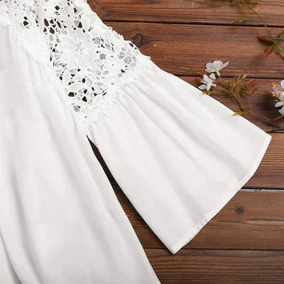 SARA™ | - Bloemen Kant Blouse