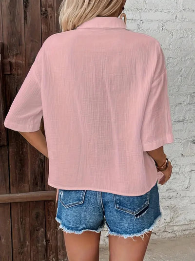 Sylvie™ | Casual Button-Up Zomerblouse