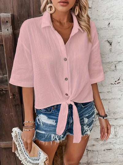 Sylvie™ | Casual Button-Up Zomerblouse